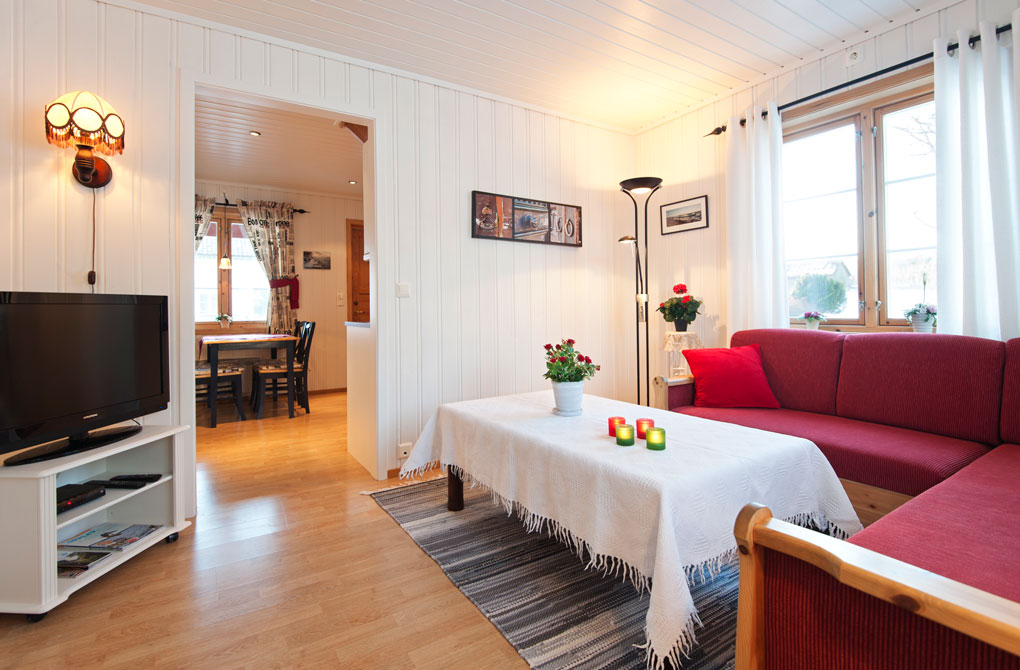 Leilighetene 2 Leilighet til leie i Larvik på Bakkane gård - Stue